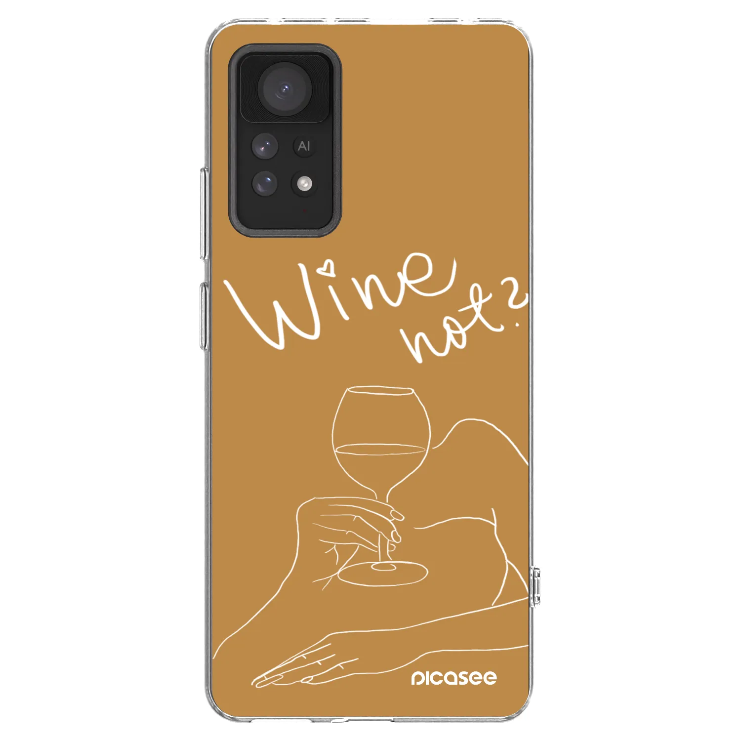 Picasee διαφανής θήκη σιλικόνης Xiaomi Redmi Note 11 Pro - Wine not