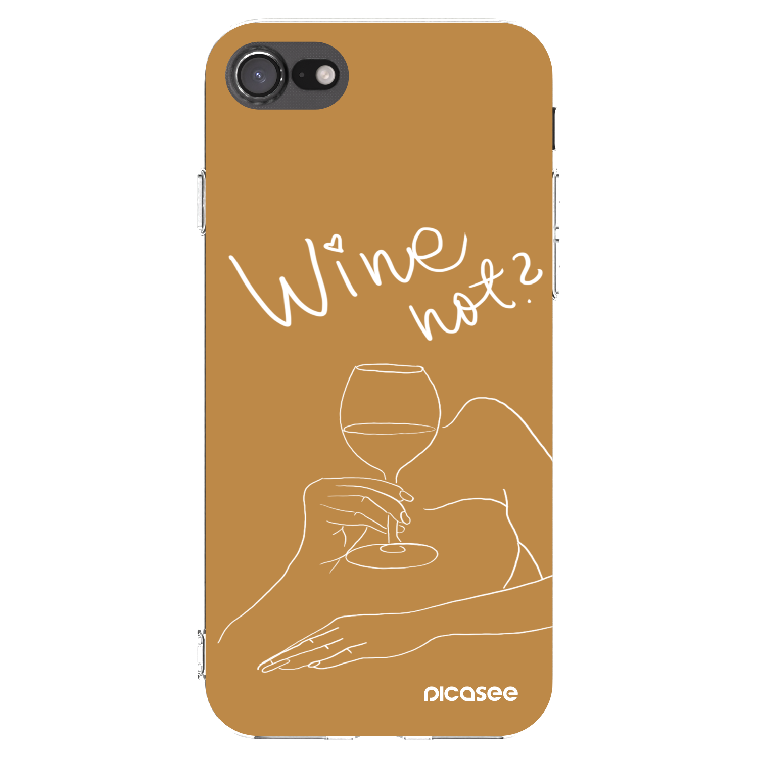 Picasee διαφανής θήκη σιλικόνης Apple iPhone SE 2022 - Wine not