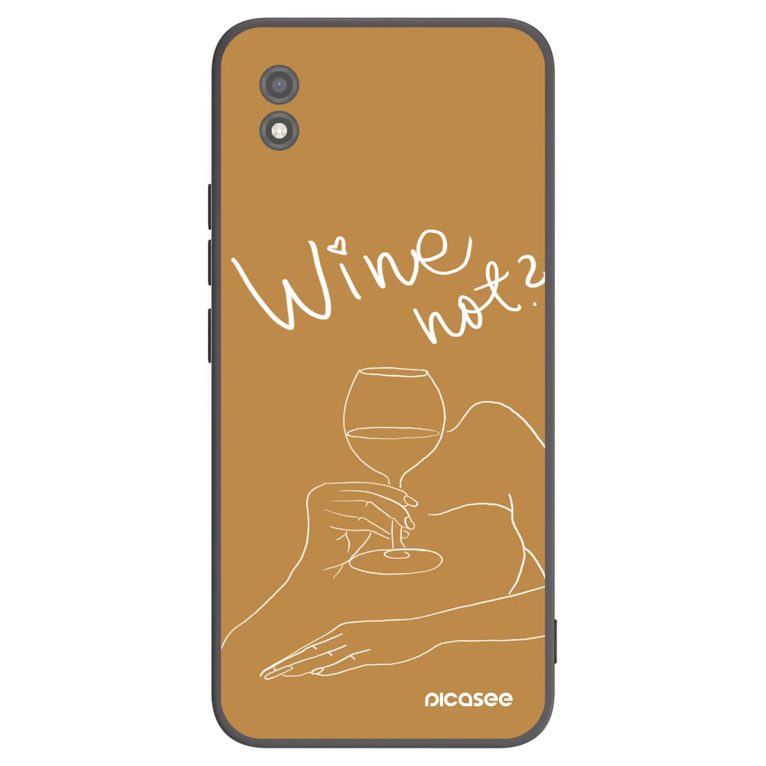 Picasee Μαύρη θήκη σιλικόνης για Realme C11 (2021) - Wine not