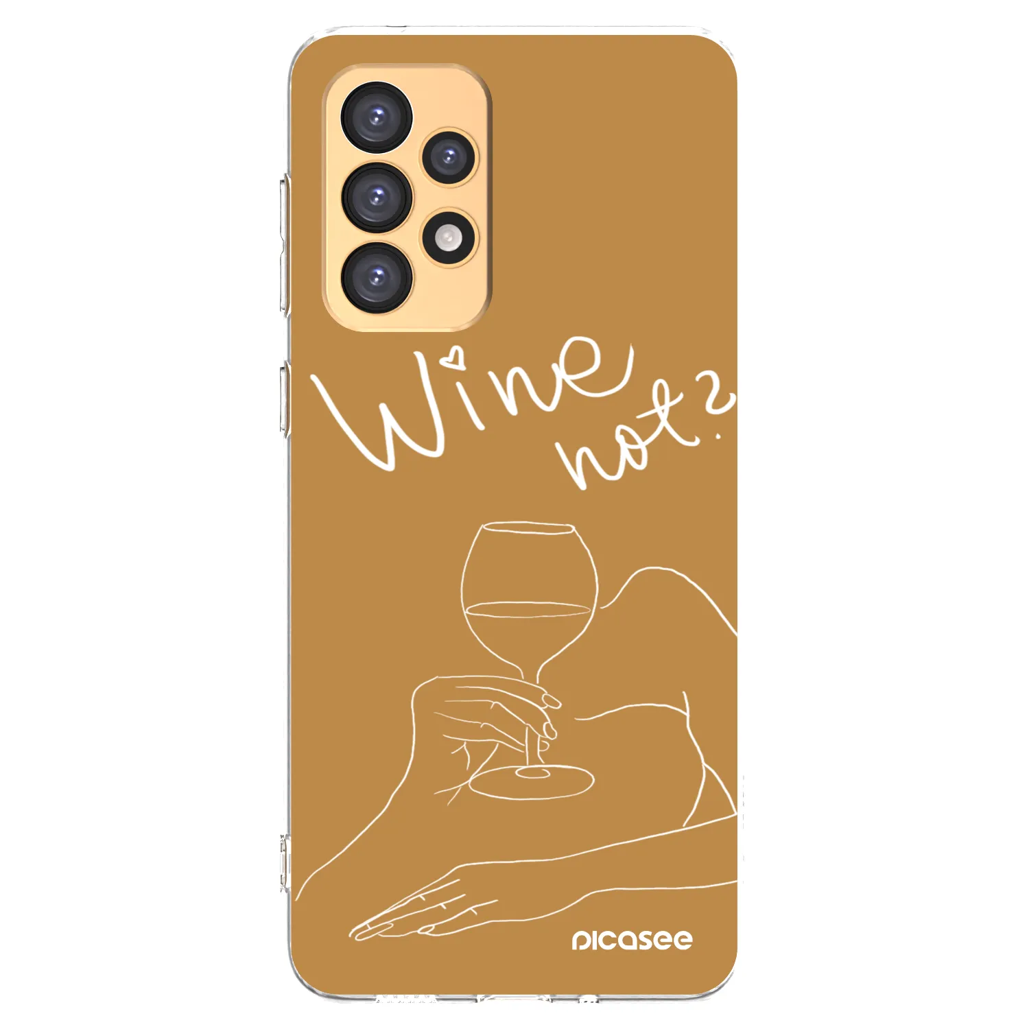 Picasee διαφανής θήκη σιλικόνης Samsung Galaxy A33 5G A336 - Wine not