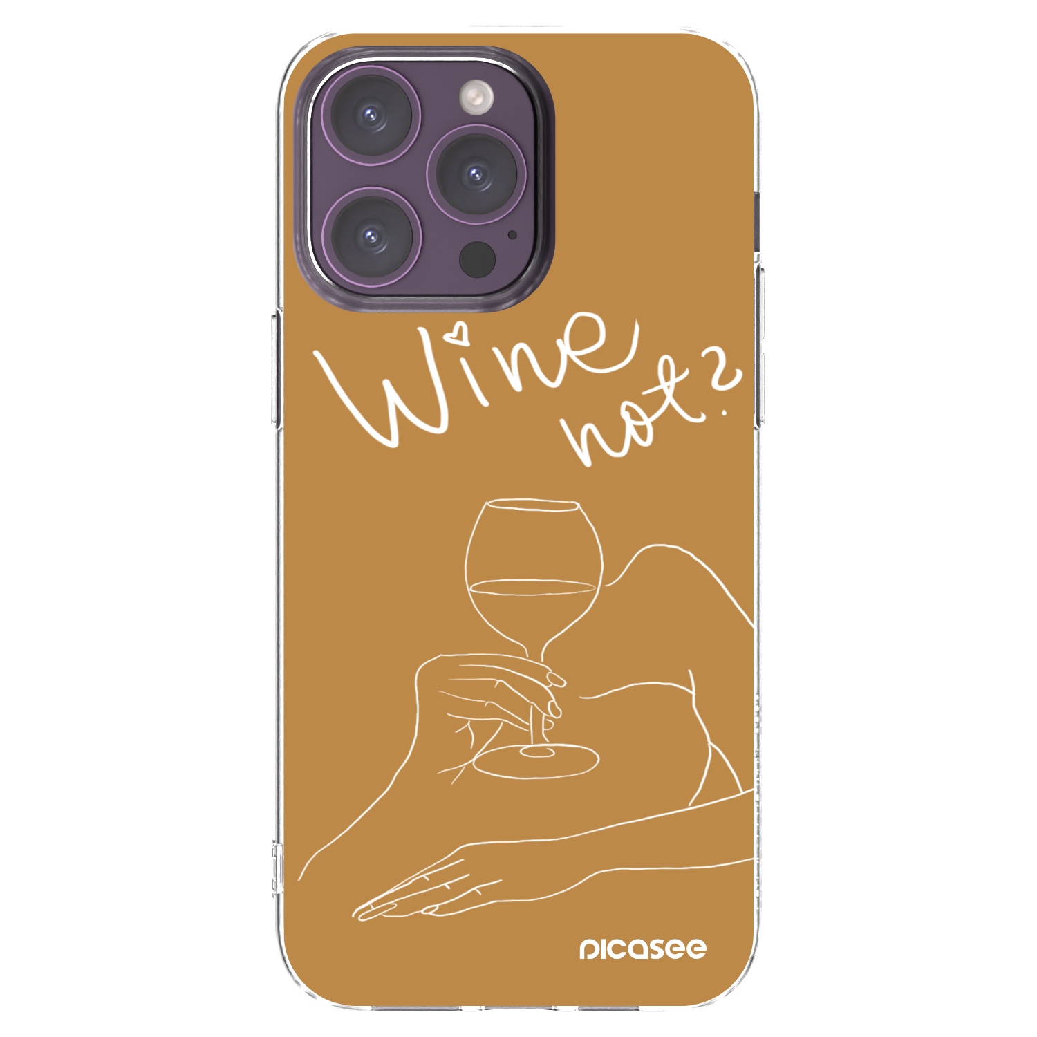 Picasee διαφανής θήκη σιλικόνης Apple iPhone 14 Pro Max - Wine not