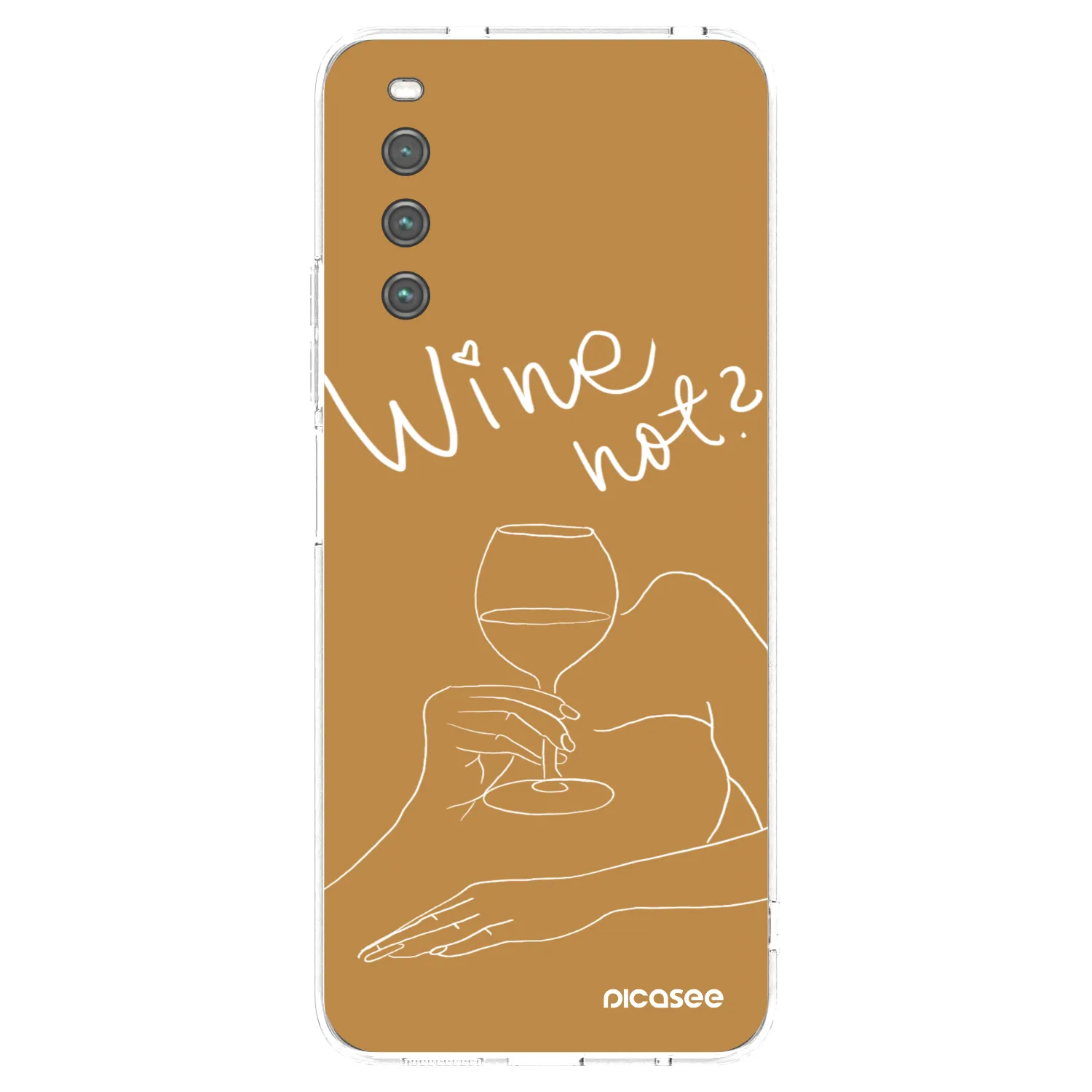 Picasee διαφανής θήκη σιλικόνης Sony Xperia 10 IV 5G - Wine not