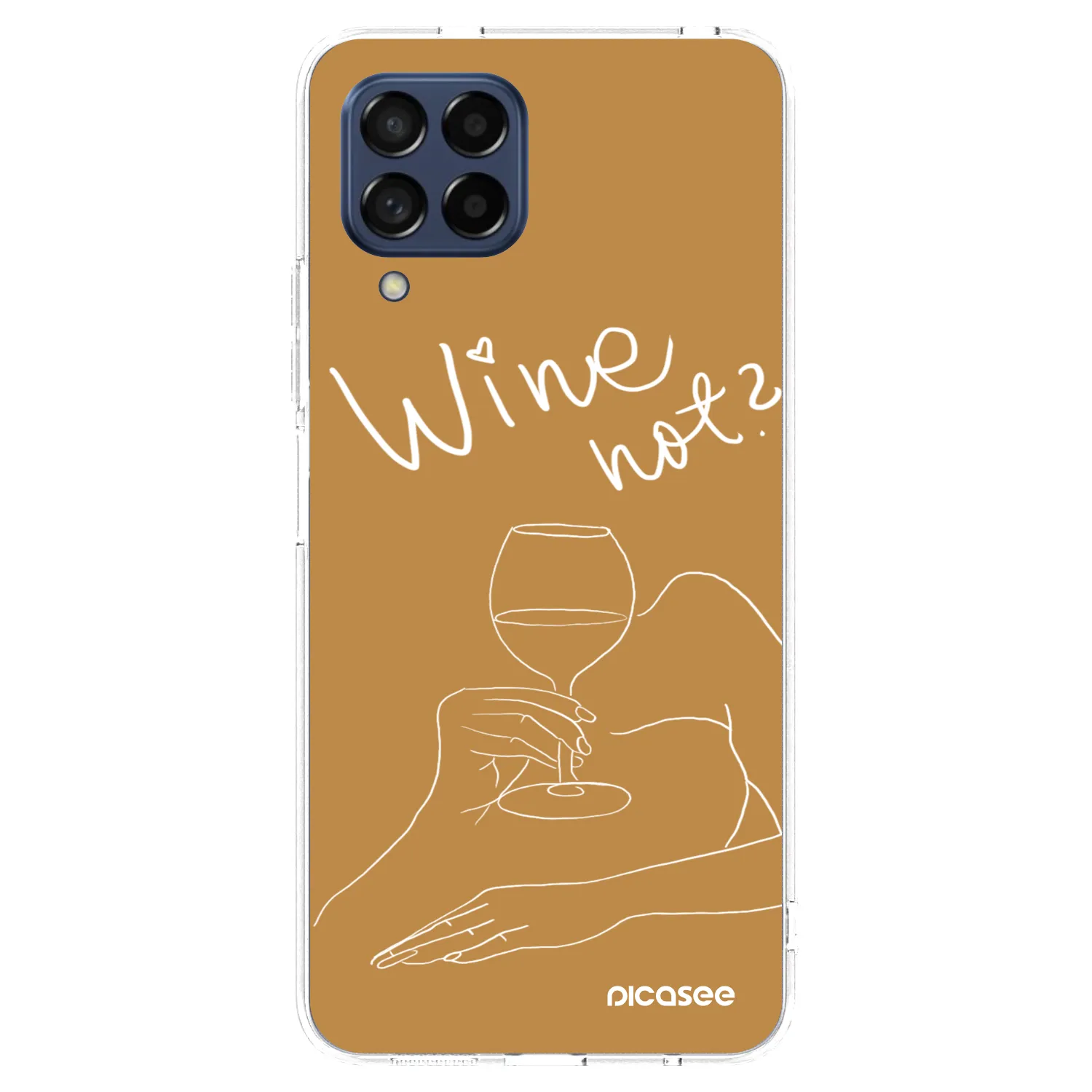 Picasee διαφανής θήκη σιλικόνης Samsung Galaxy M53 5G - Wine not