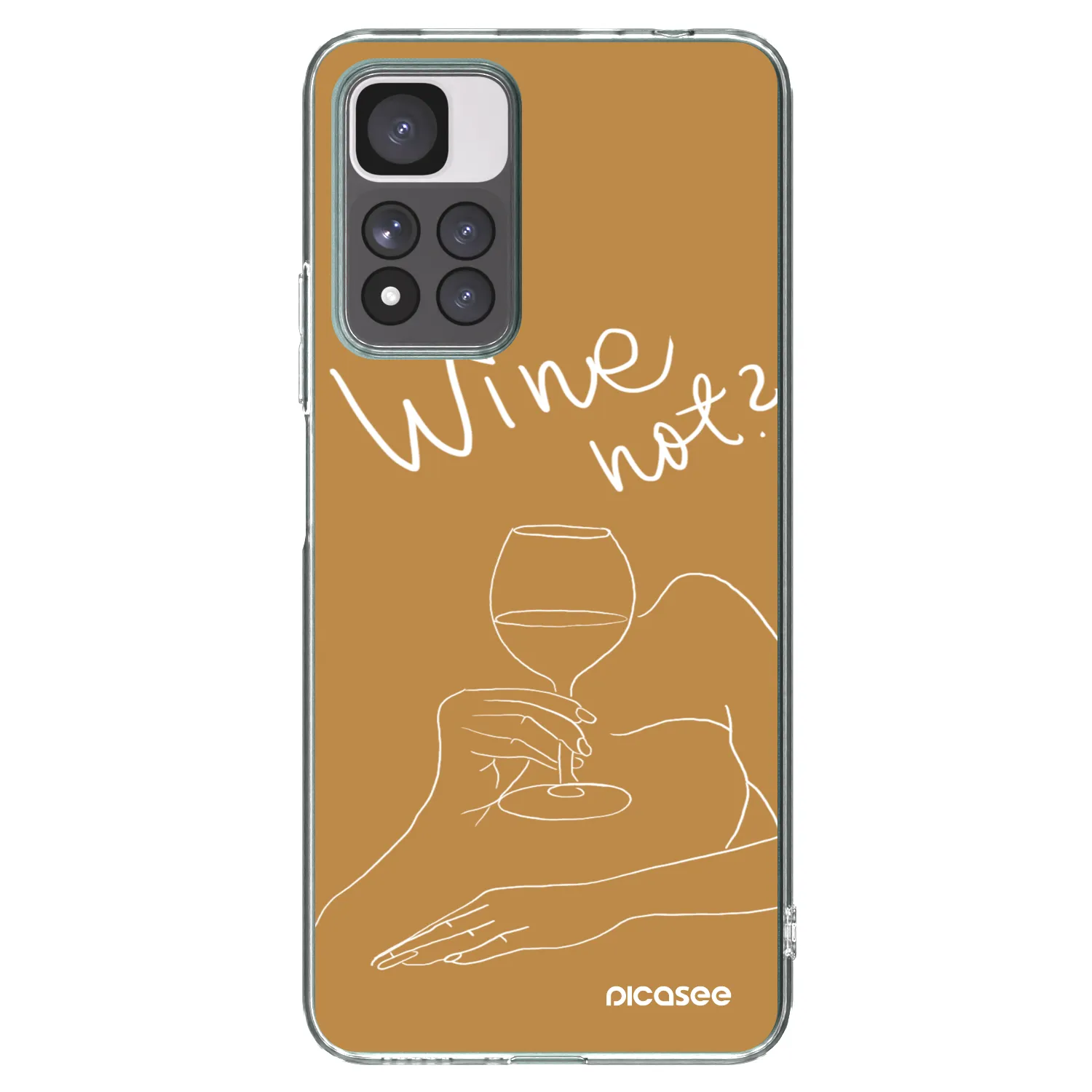 Picasee διαφανής θήκη σιλικόνης Xiaomi Redmi Note 11 Pro+ 5G - Wine not