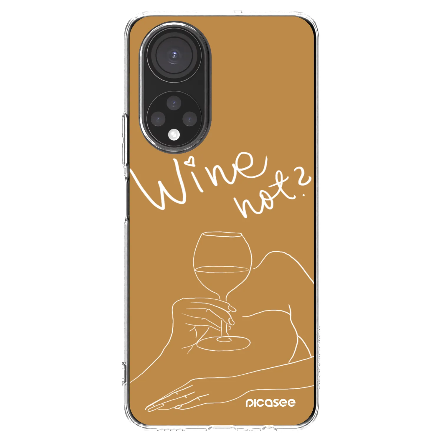 Picasee διαφανής θήκη σιλικόνης Honor X7 - Wine not