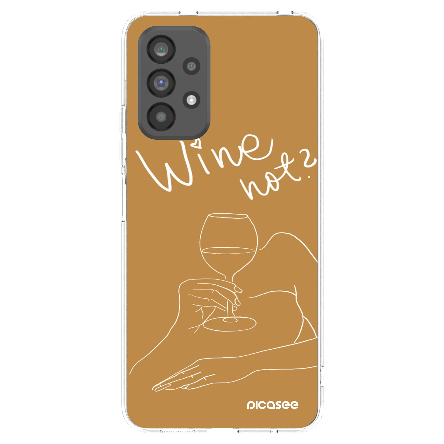 Picasee διαφανής θήκη σιλικόνης Samsung Galaxy A73 5G - Wine not