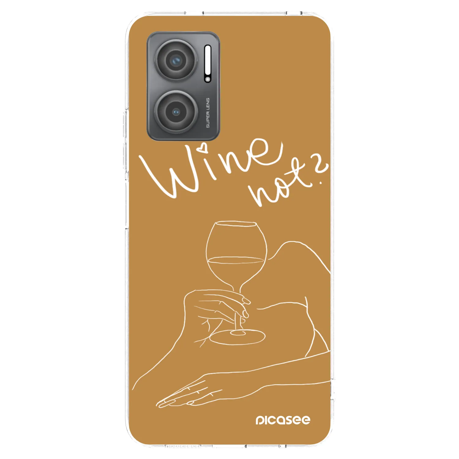 Picasee διαφανής θήκη σιλικόνης Xiaomi Redmi 10 5G - Wine not