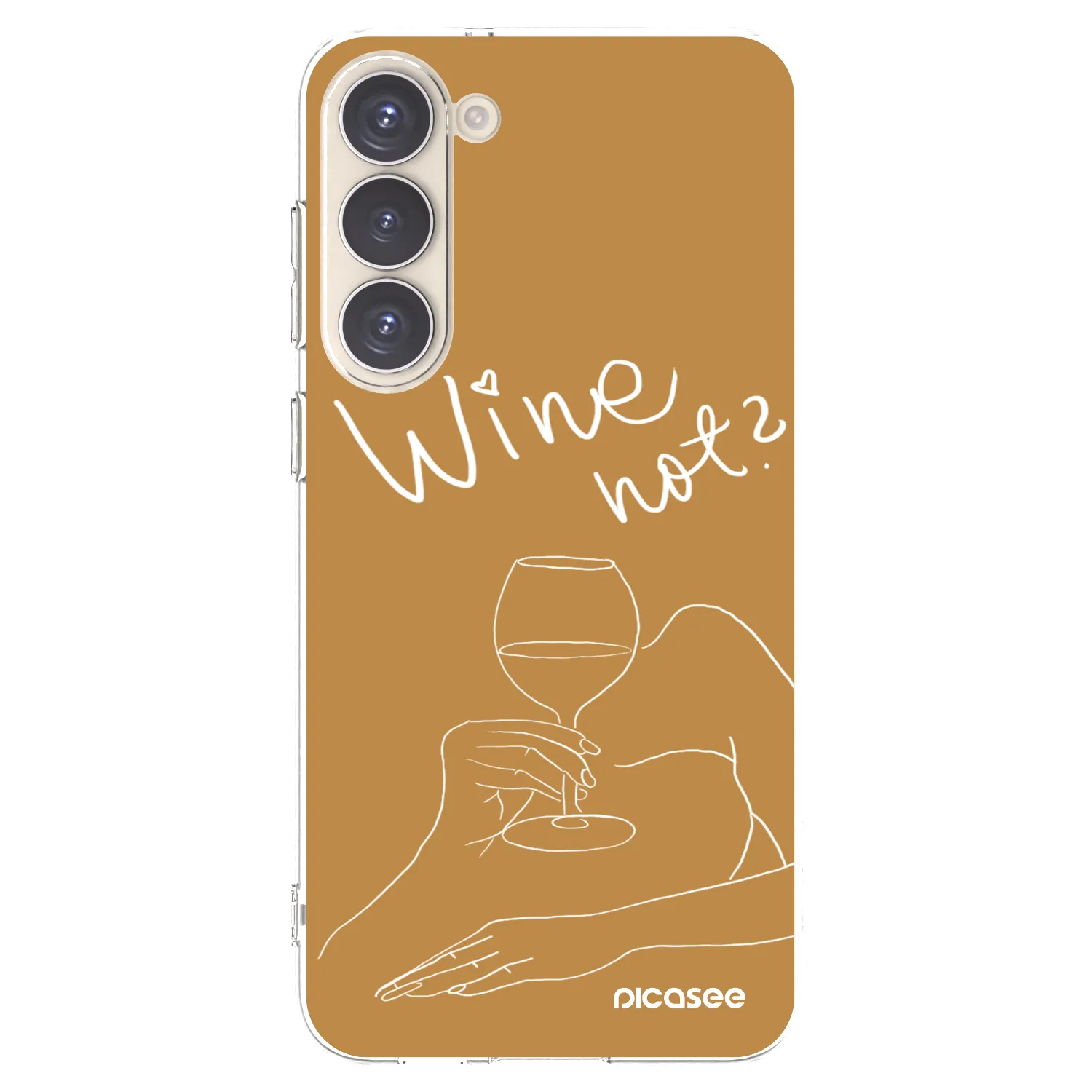 Picasee διαφανής θήκη σιλικόνης Samsung Galaxy S23+ 5G - Wine not