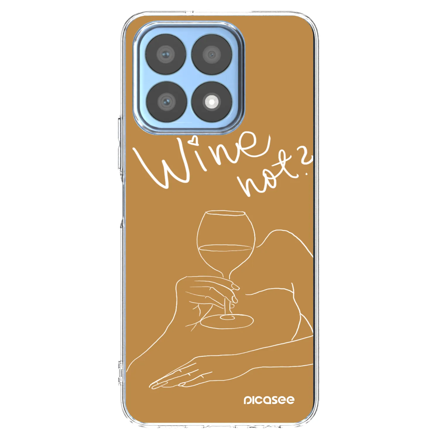Picasee διαφανής θήκη σιλικόνης Honor X8a - Wine not