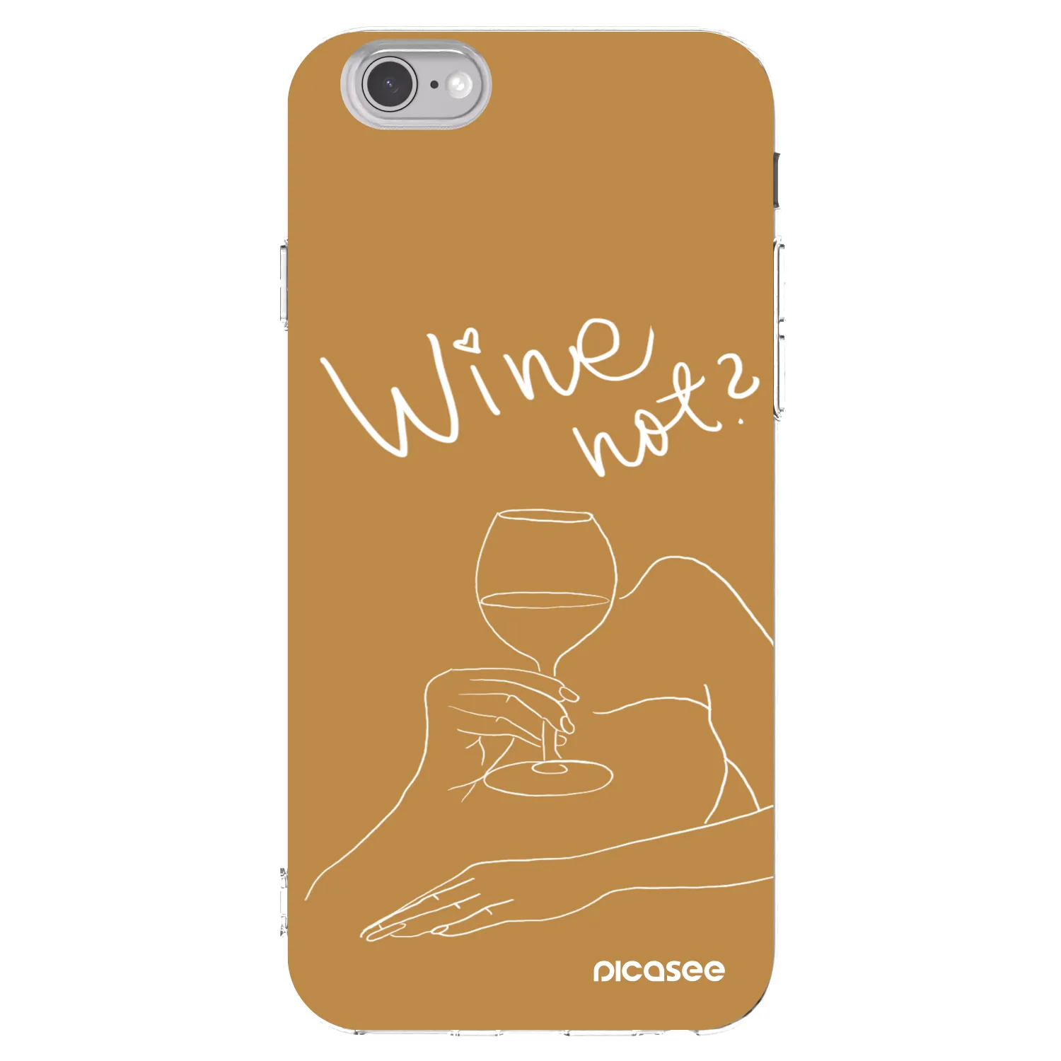 Picasee διαφανής θήκη σιλικόνης Apple iPhone 6/6S - Wine not