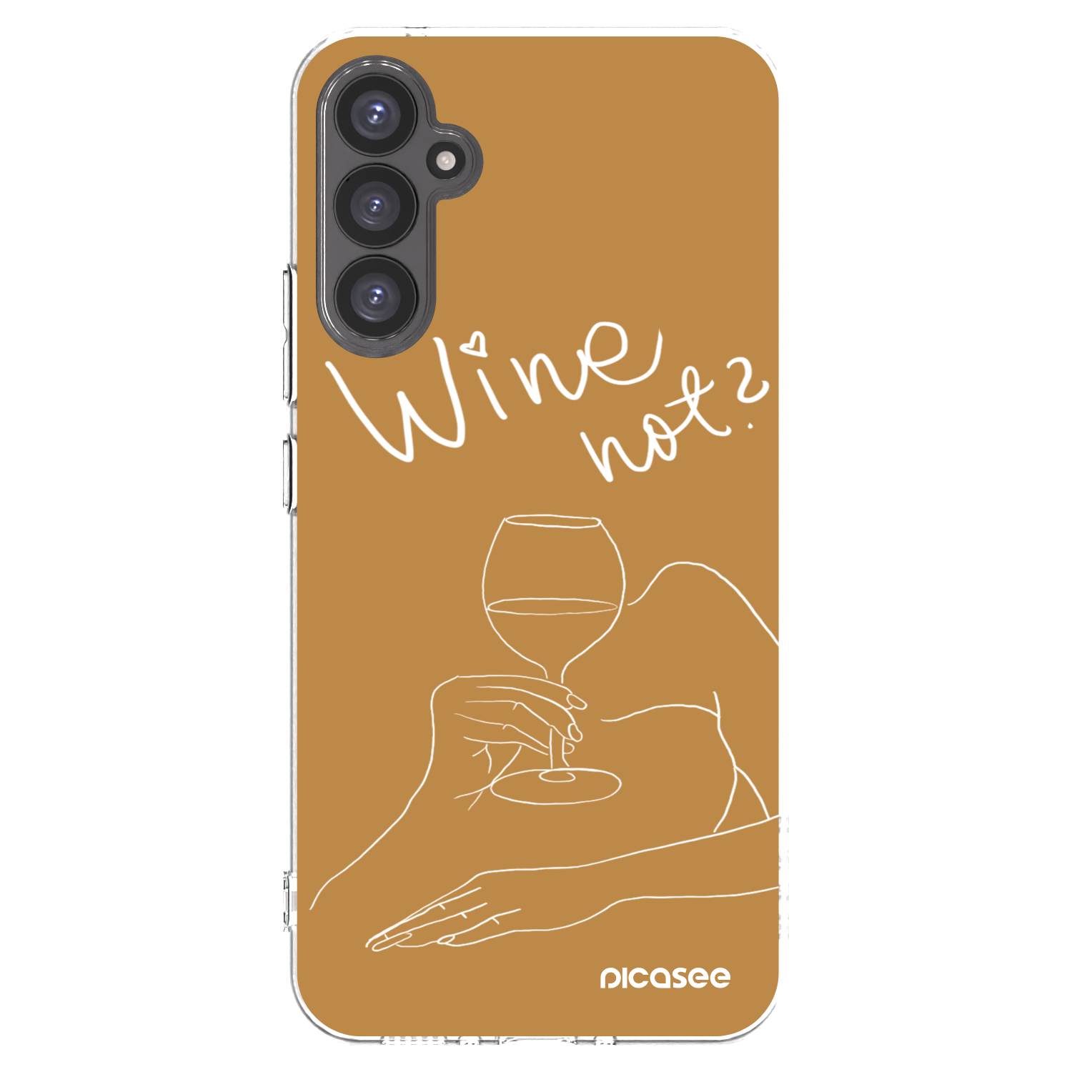 Picasee διαφανής θήκη σιλικόνης Samsung Galaxy A34 5G A346B - Wine not