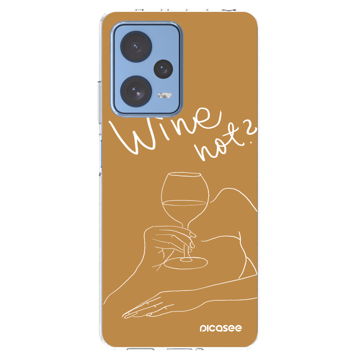 Picasee διαφανής θήκη σιλικόνης Xiaomi Redmi Note 12 Pro 5G - Wine not