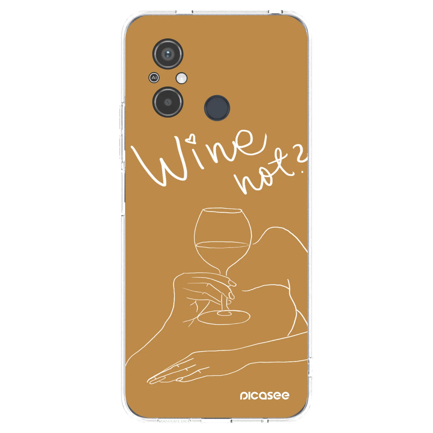 Picasee διαφανής θήκη σιλικόνης Xiaomi Redmi 12C - Wine not