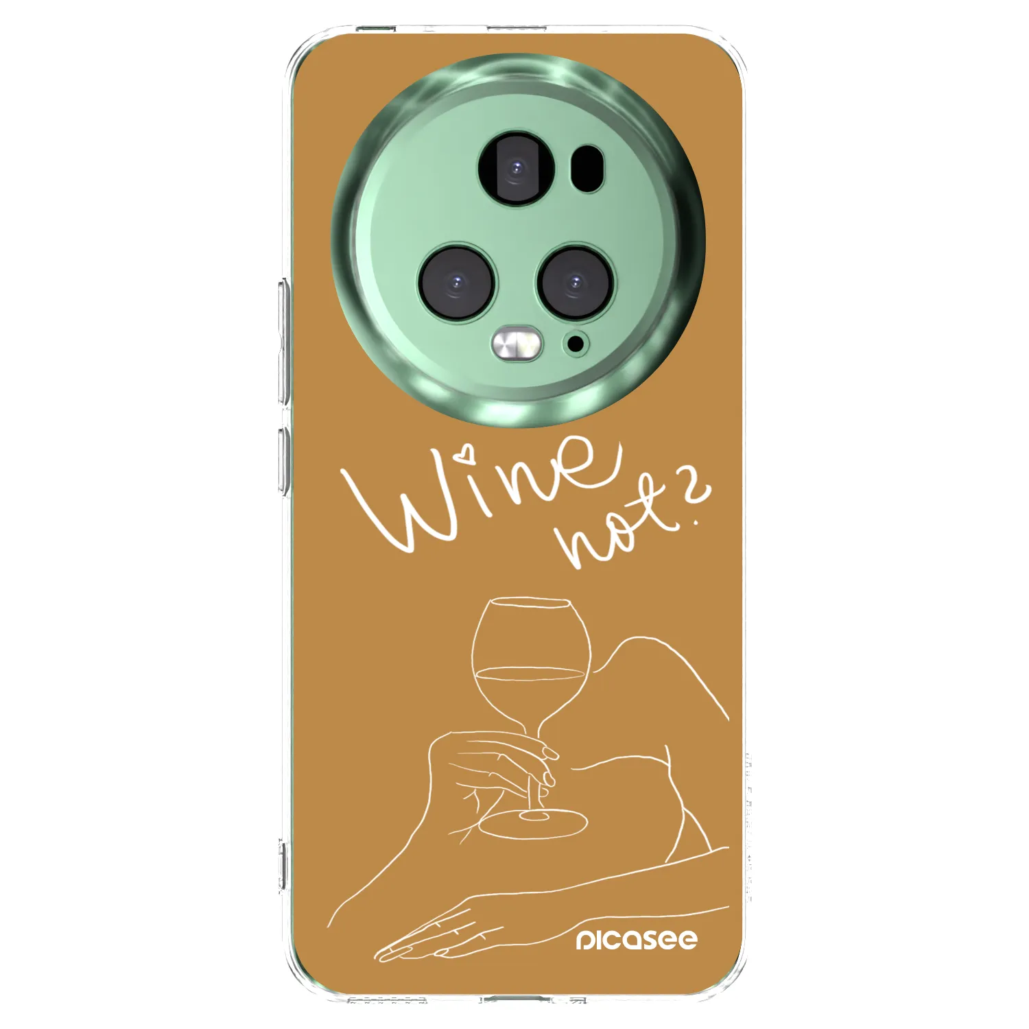 Picasee διαφανής θήκη σιλικόνης Honor Magic5 Pro - Wine not