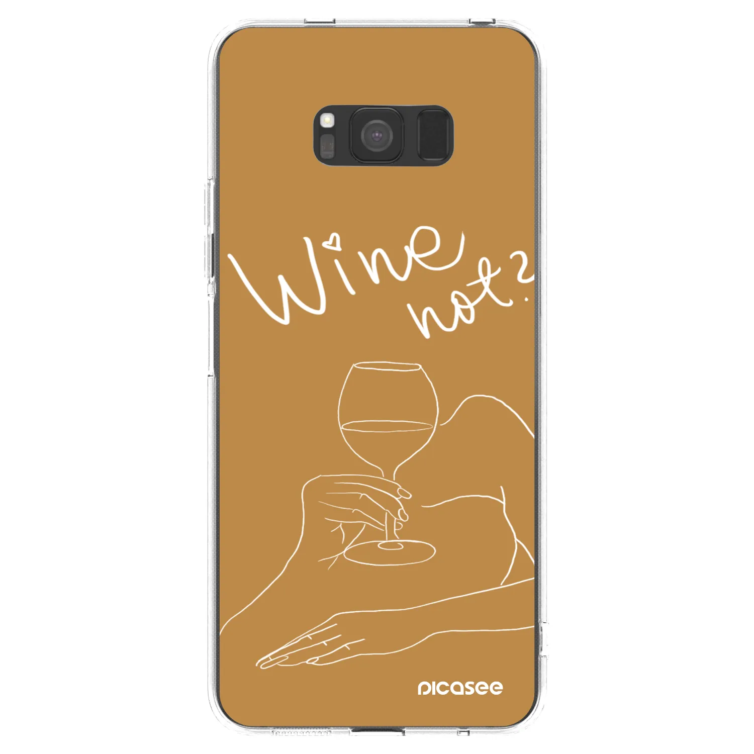 Picasee διαφανής θήκη σιλικόνης Samsung Galaxy S8 G950F - Wine not