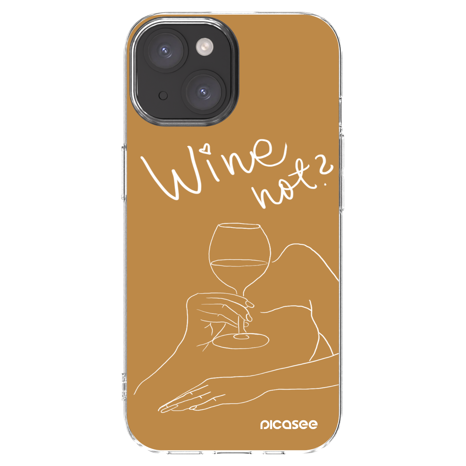 Picasee διαφανής θήκη σιλικόνης Apple iPhone 15 - Wine not