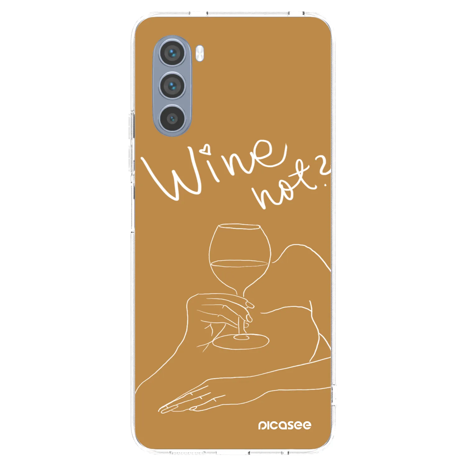 Picasee διαφανής θήκη σιλικόνης Motorola Moto G62 - Wine not