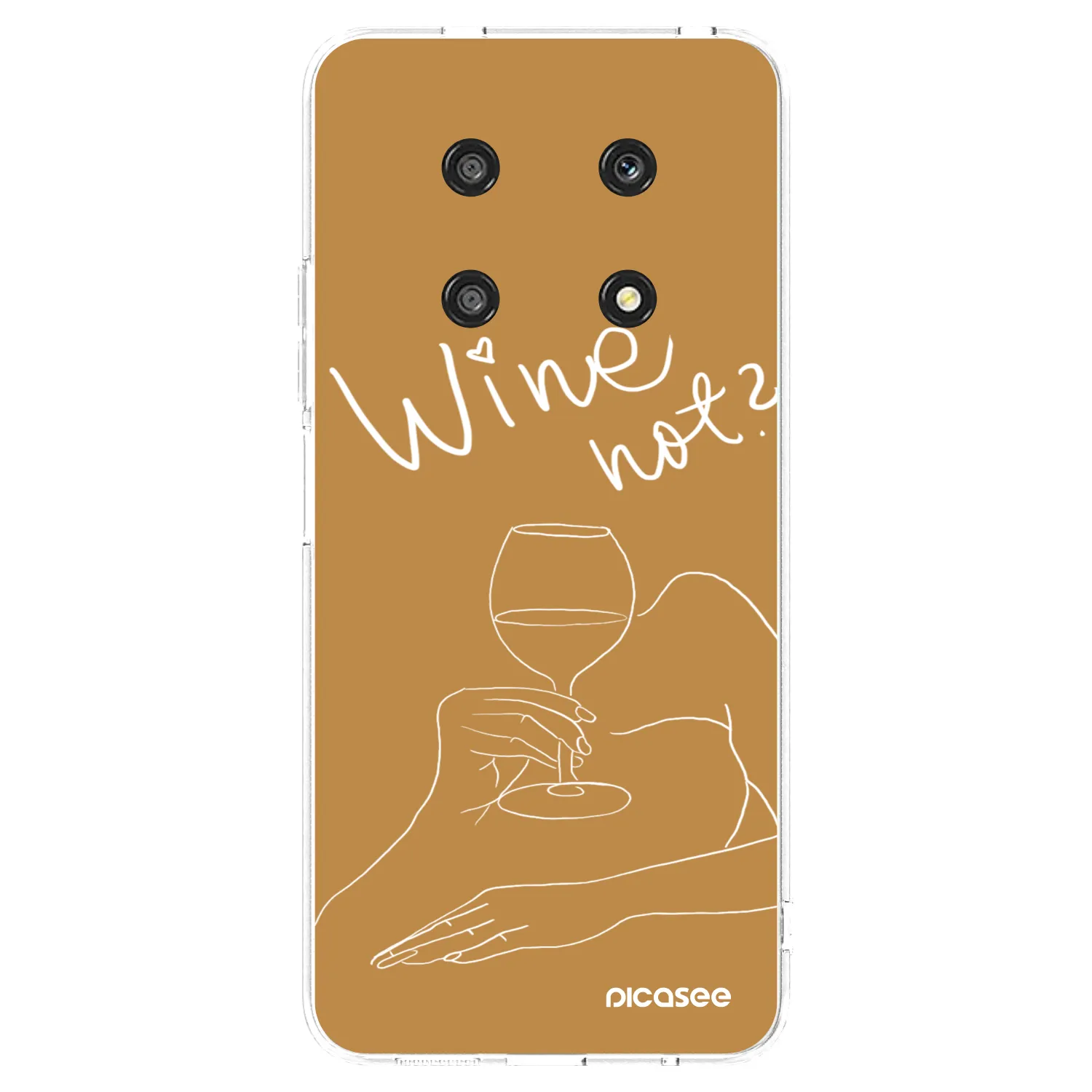 Picasee διαφανής θήκη σιλικόνης Honor Magic4 Lite 5G - Wine not