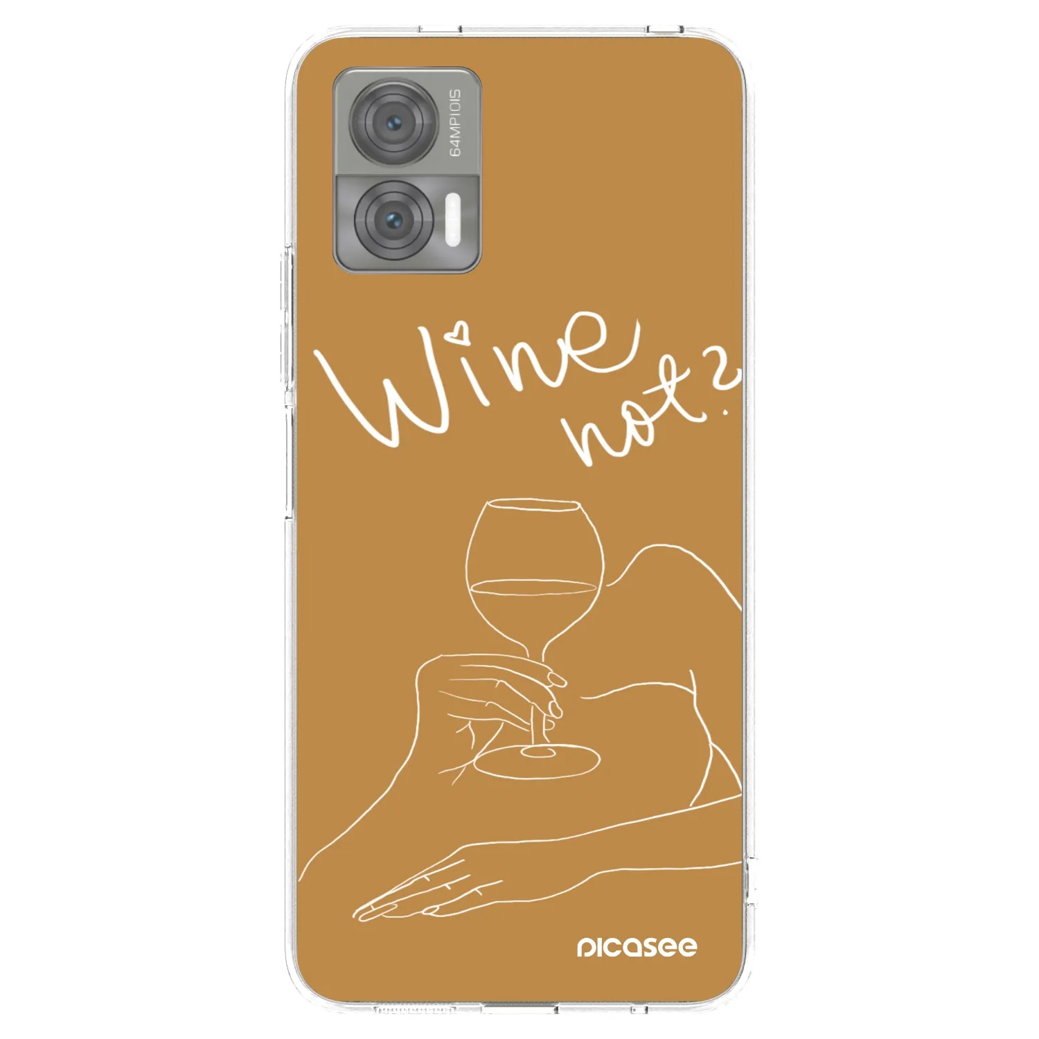 Picasee διαφανής θήκη σιλικόνης Motorola Edge 30 Neo - Wine not
