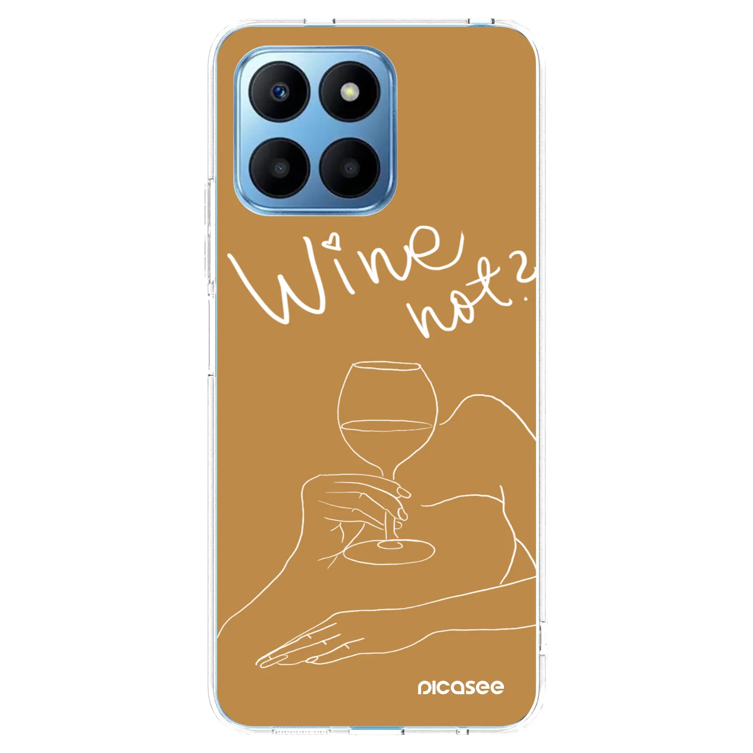 Picasee διαφανής θήκη σιλικόνης Honor 70 Lite - Wine not