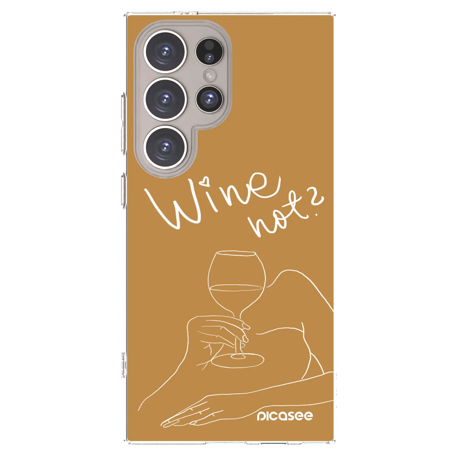 Picasee διαφανής θήκη σιλικόνης Samsung Galaxy S24 Ultra S928B 5G - Wine not