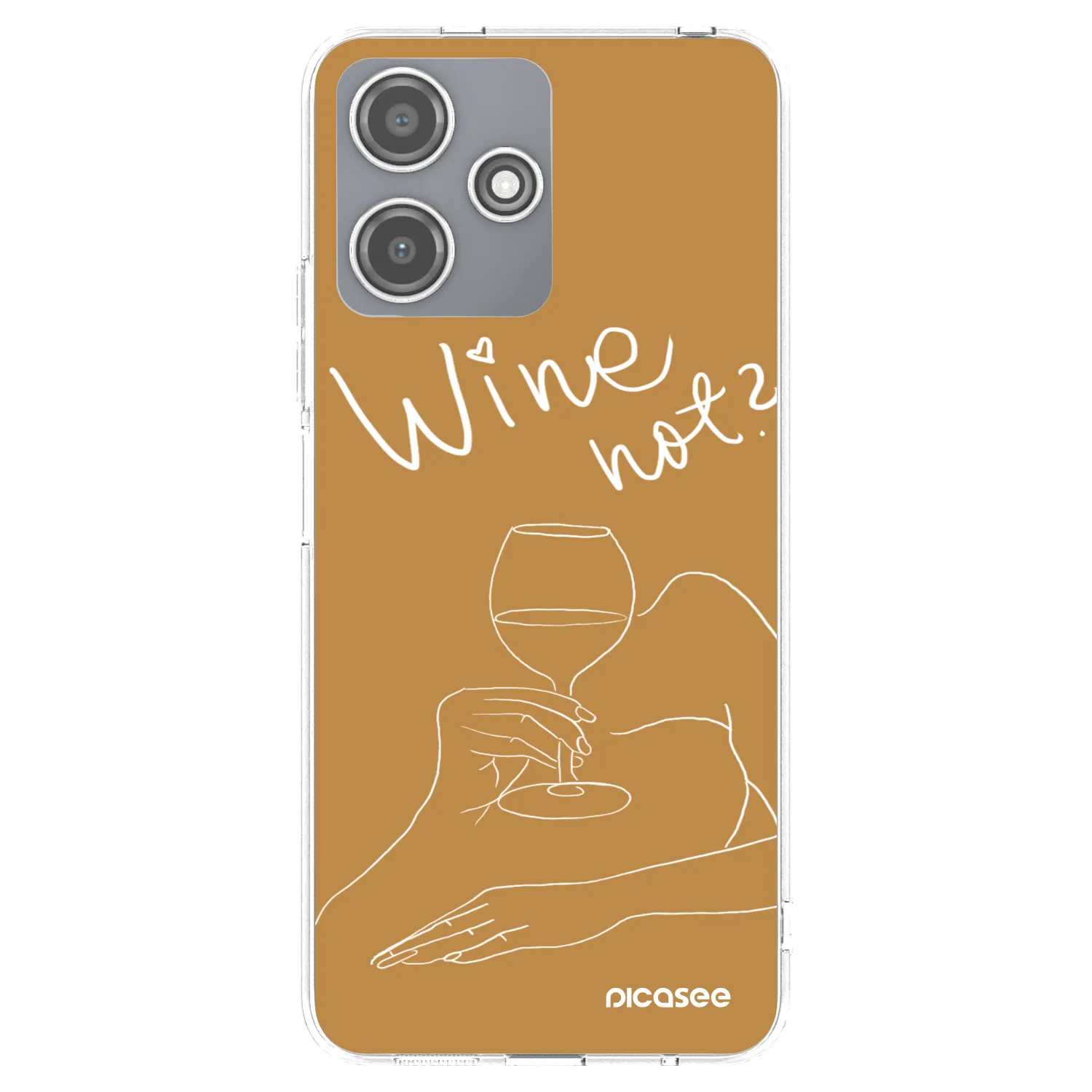 Picasee διαφανής θήκη σιλικόνης Xiaomi Redmi 12 5G - Wine not