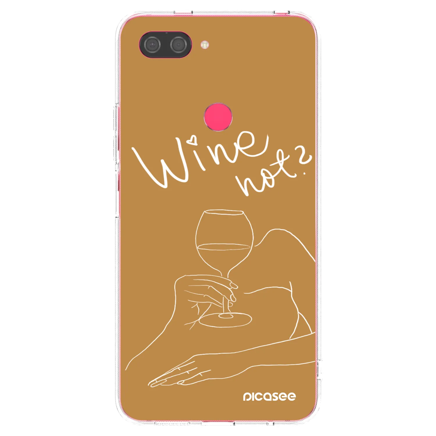 Picasee διαφανής θήκη σιλικόνης Xiaomi Mi 8 Lite - Wine not