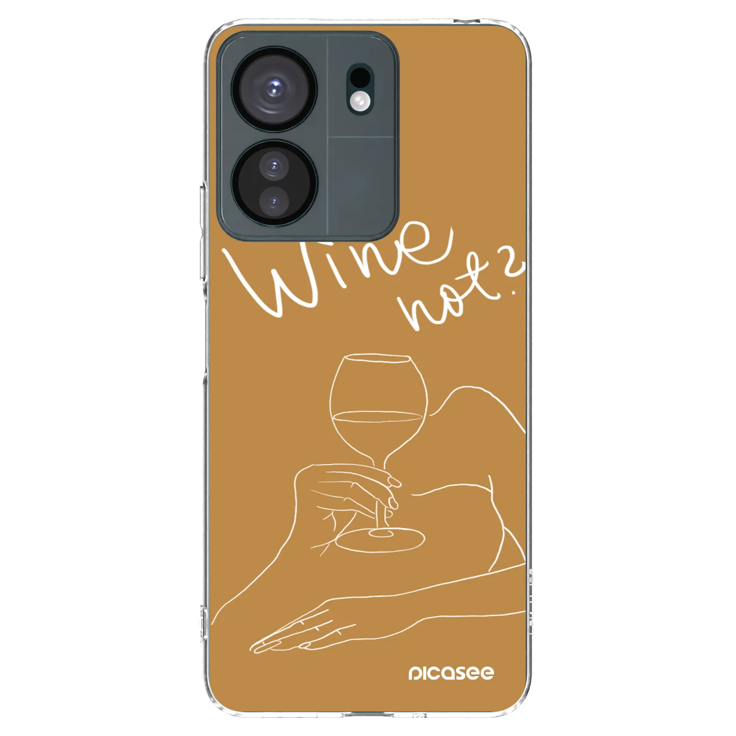 Picasee διαφανής θήκη σιλικόνης Xiaomi Redmi 13C 4G - Wine not