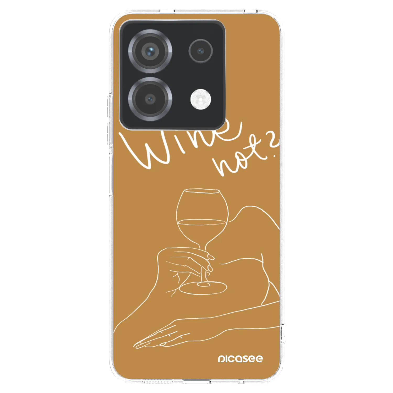 Picasee διαφανής θήκη σιλικόνης Xiaomi Poco X6 - Wine not