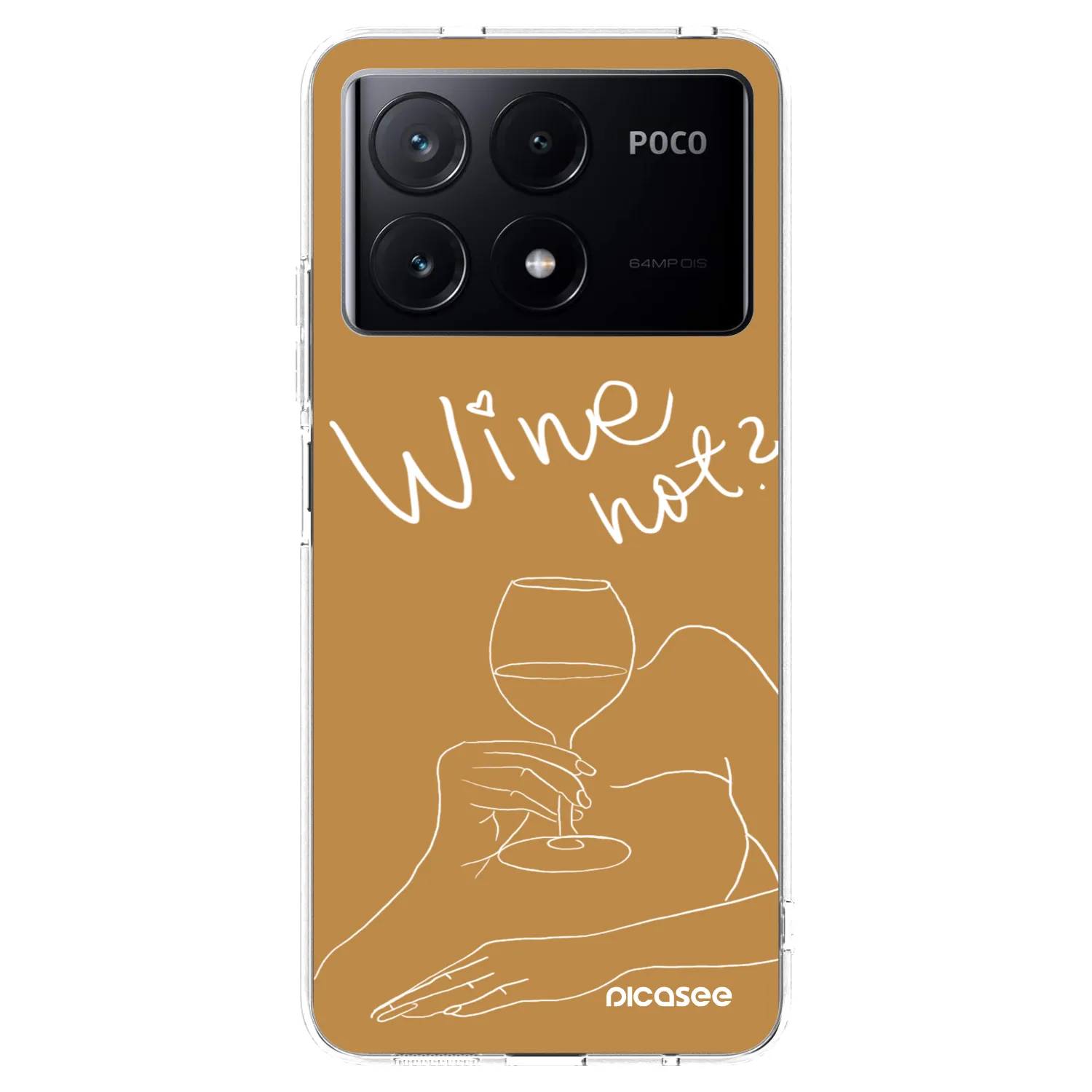 Picasee διαφανής θήκη σιλικόνης Xiaomi Poco X6 Pro - Wine not