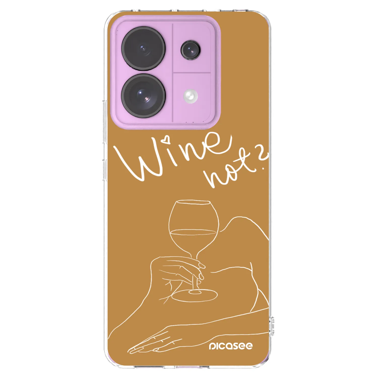 Picasee διαφανής θήκη σιλικόνης Xiaomi Redmi Note 13 Pro 5G - Wine not