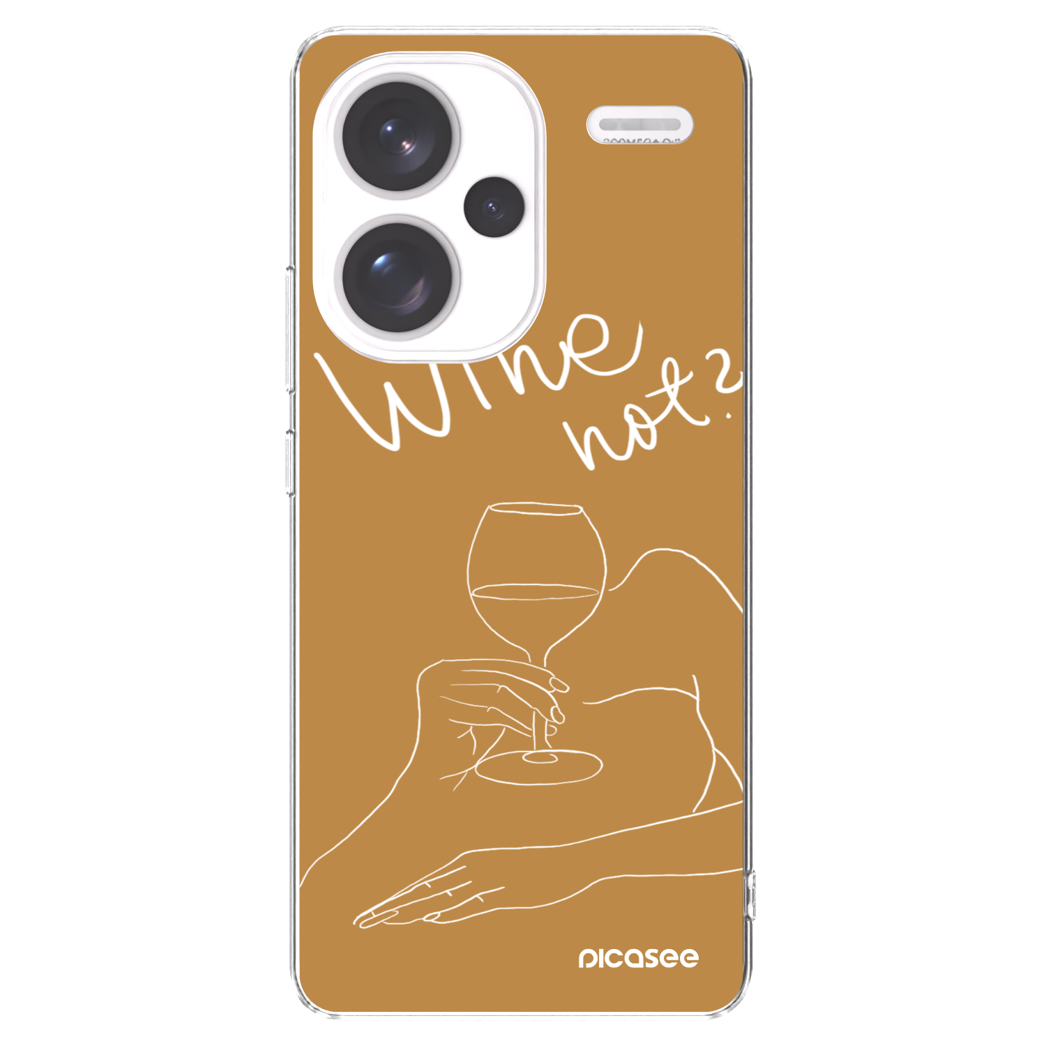Picasee διαφανής θήκη σιλικόνης Xiaomi Redmi Note 13 Pro+ 5G - Wine not