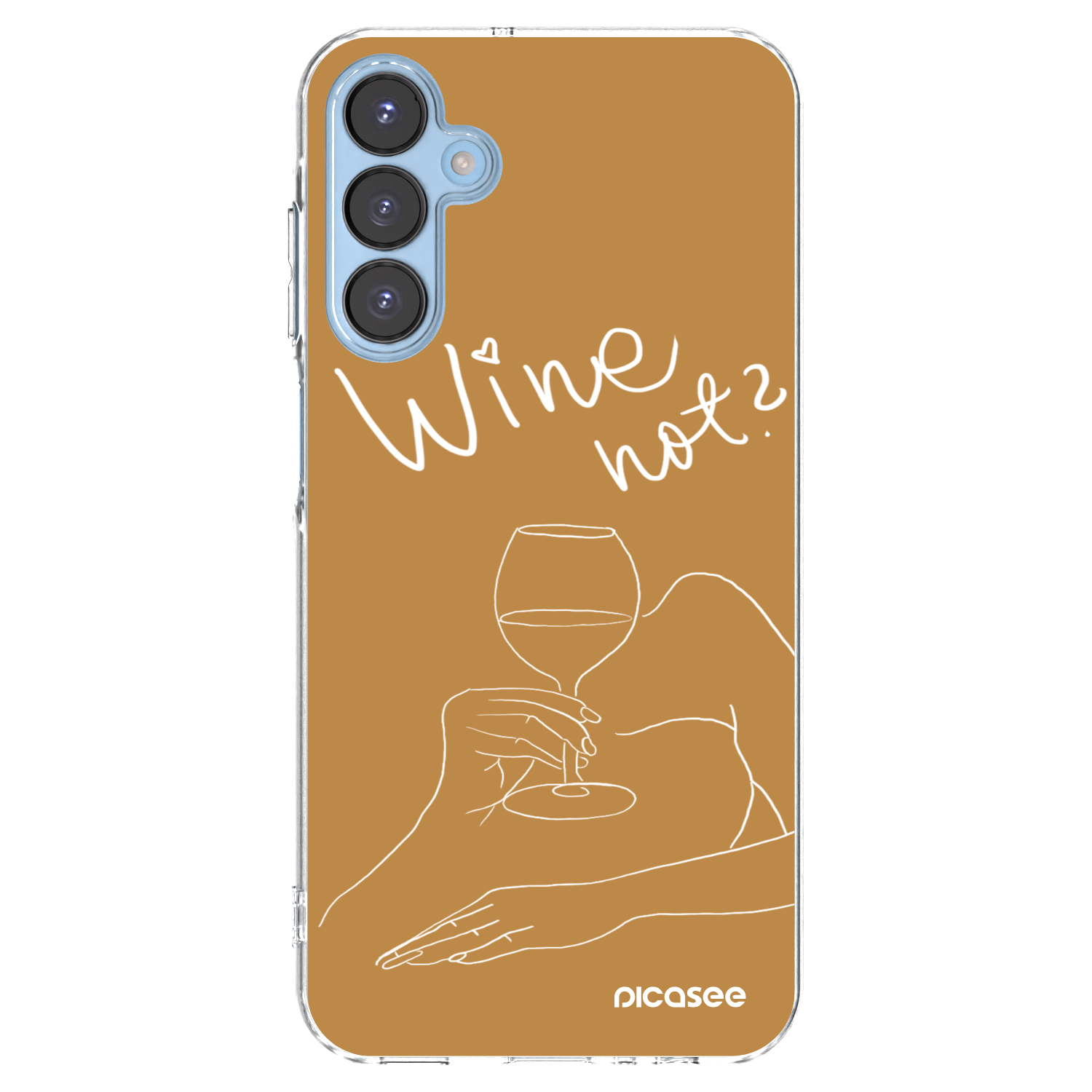 Picasee διαφανής θήκη σιλικόνης Samsung Galaxy A15 A156B 5G - Wine not