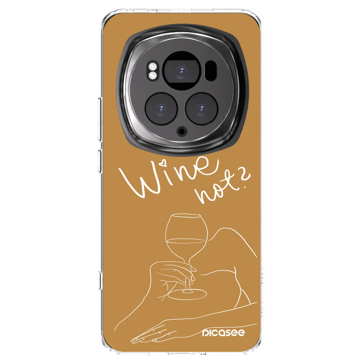 Picasee διαφανής θήκη σιλικόνης Honor Magic6 Pro - Wine not