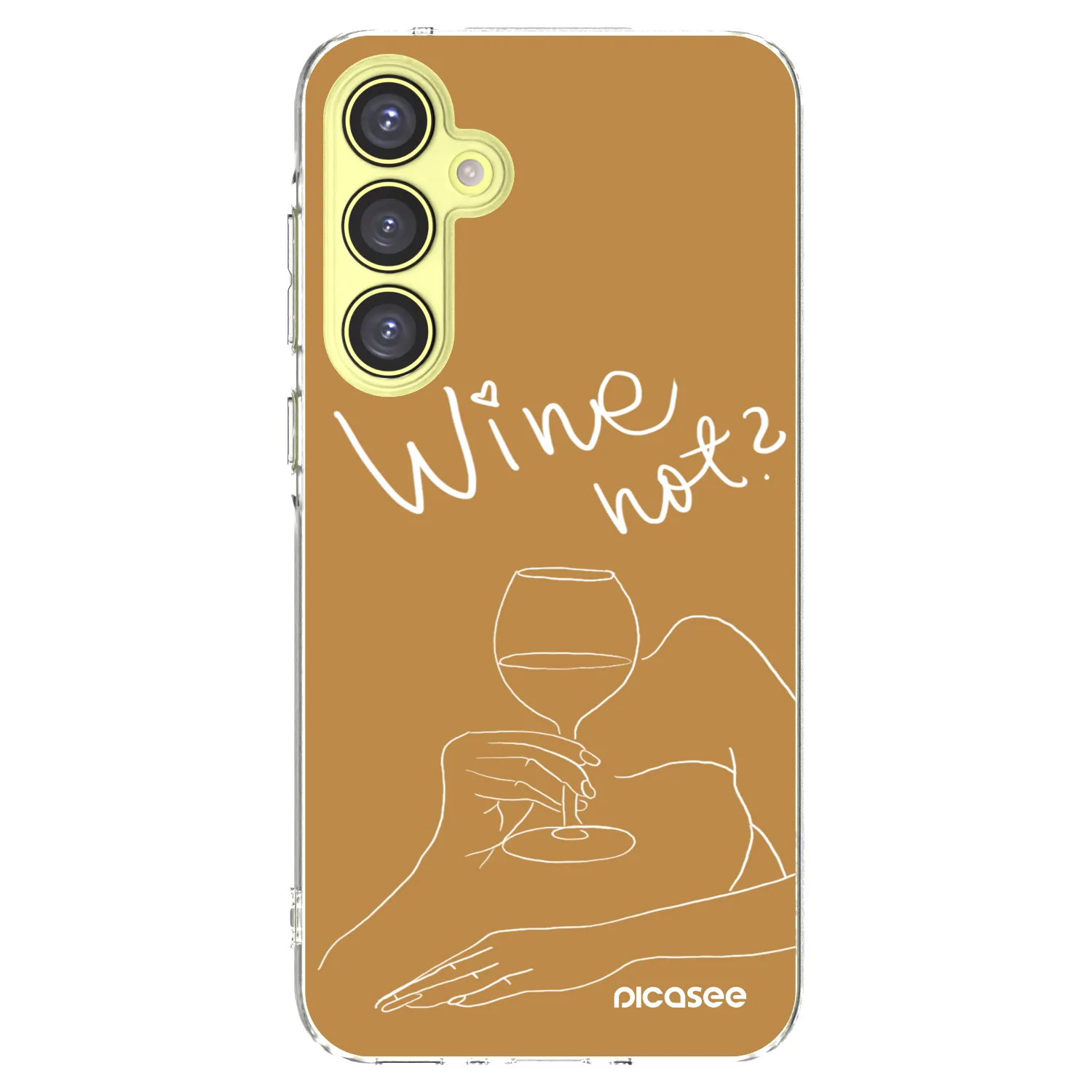Picasee διαφανής θήκη σιλικόνης Samsung Galaxy A35 5G A356B - Wine not