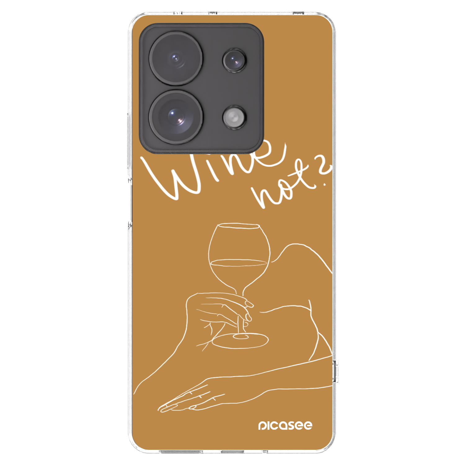 Picasee διαφανής θήκη σιλικόνης Xiaomi Redmi Note 13 Pro 4G - Wine not