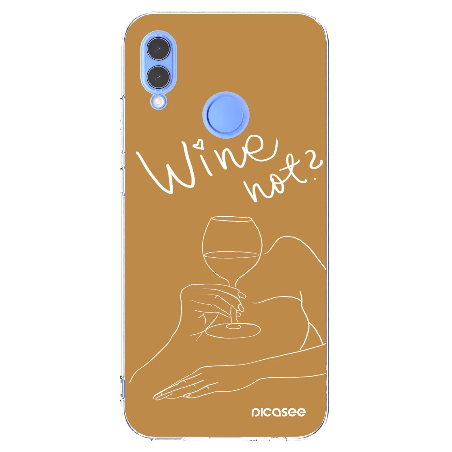 Picasee διαφανής θήκη σιλικόνης Huawei P Smart 2019 - Wine not