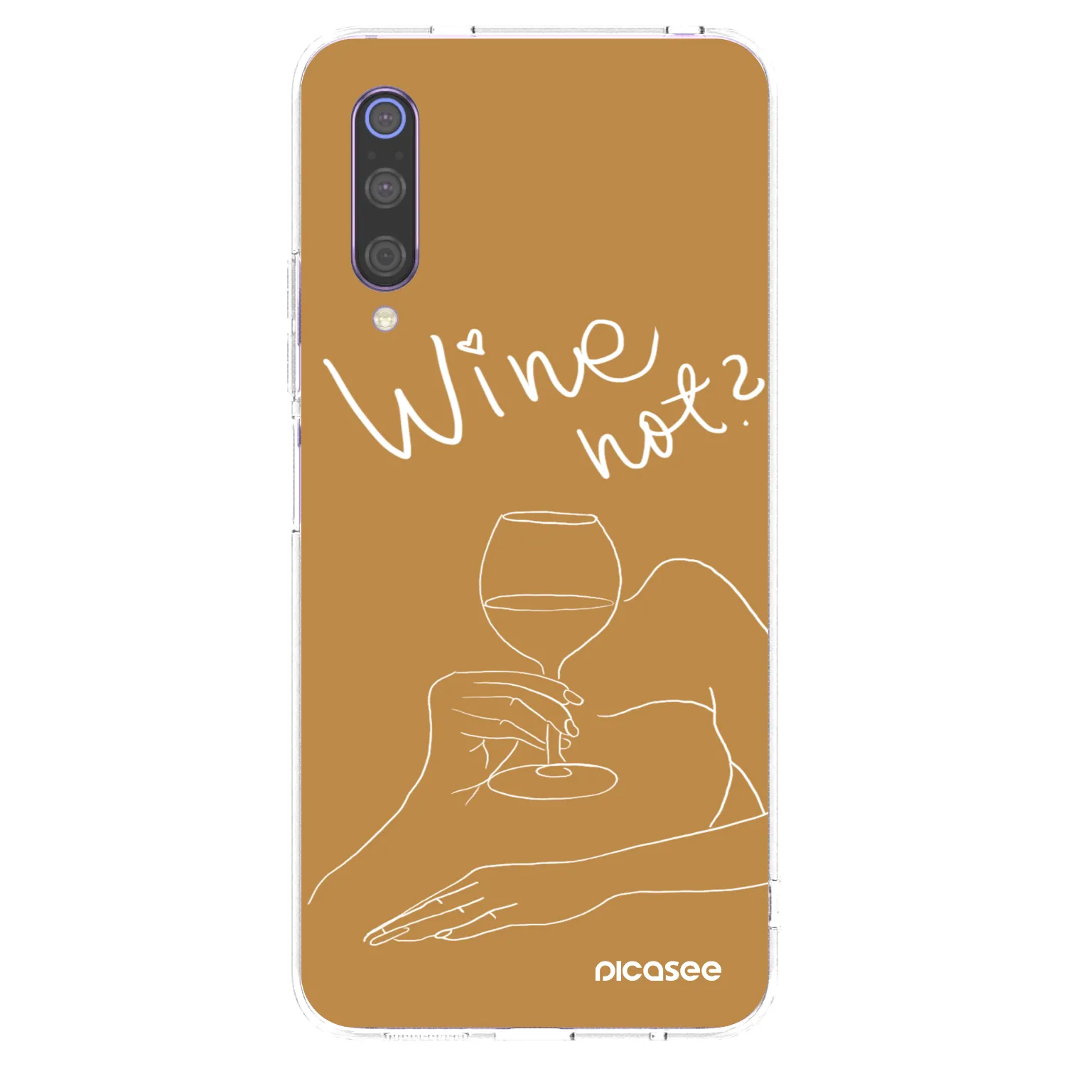 Picasee διαφανής θήκη σιλικόνης Xiaomi Mi 9 - Wine not
