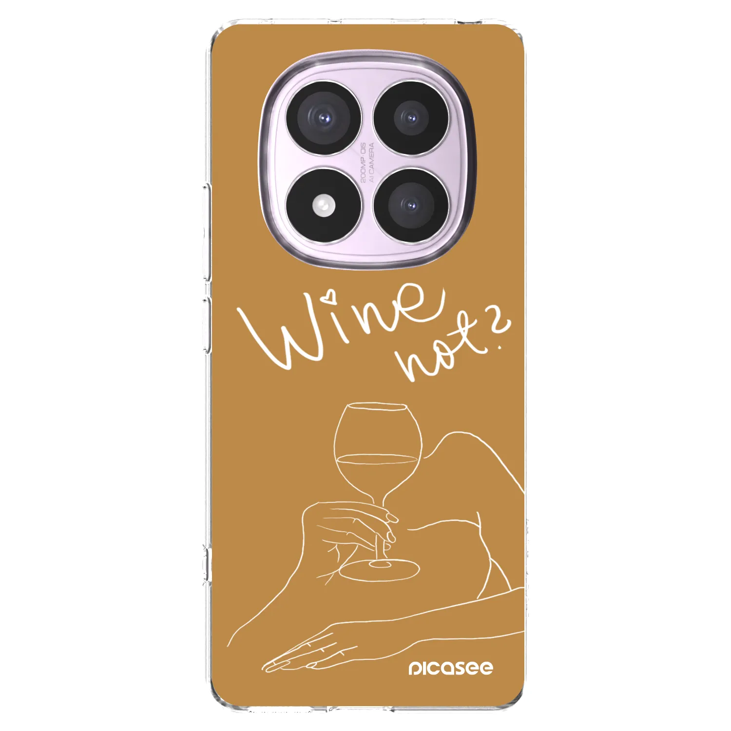 Picasee διαφανής θήκη σιλικόνης Xiaomi Redmi Note 14 Pro 5G - Wine not