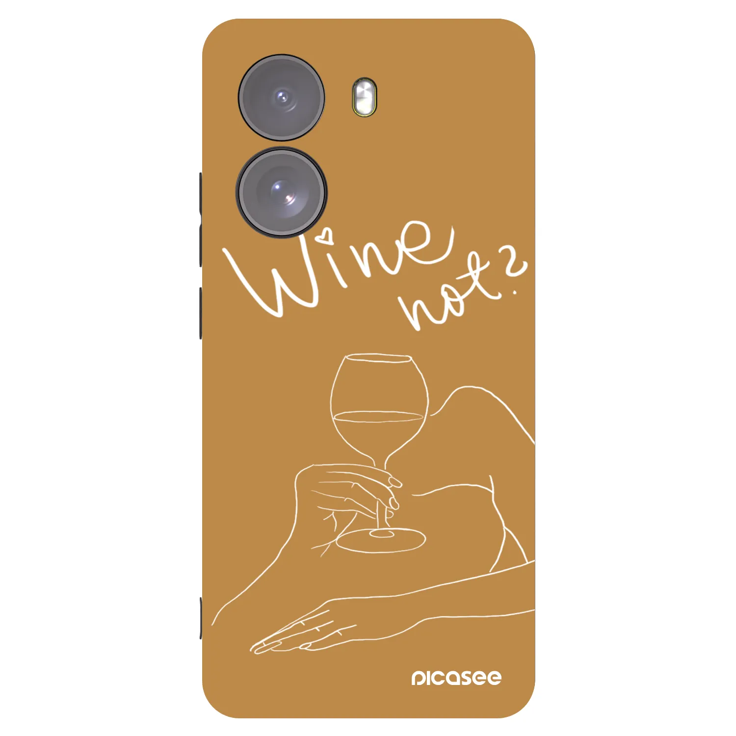 Picasee Μαύρη θήκη σιλικόνης για Xiaomi Poco X7 - Wine not