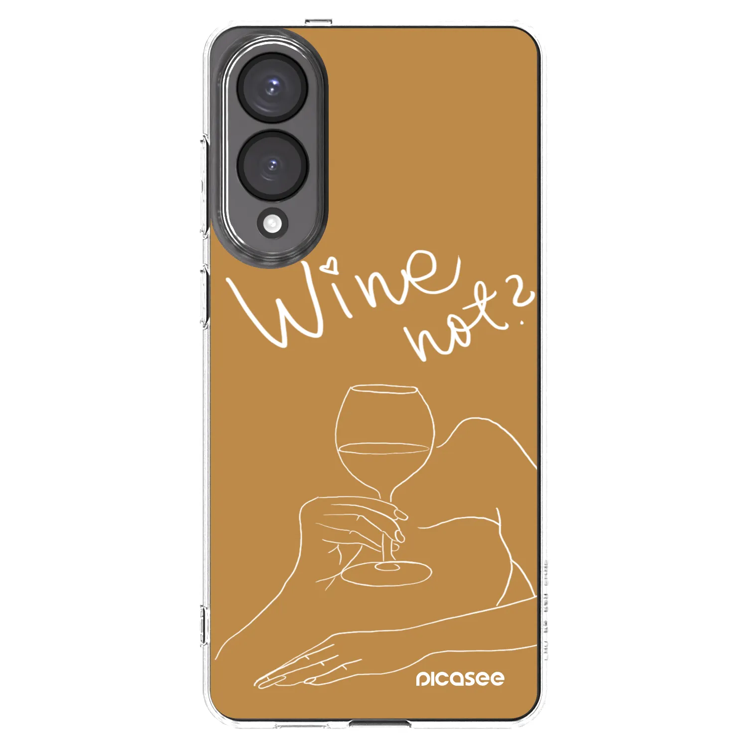 Picasee διαφανής θήκη σιλικόνης Samsung Galaxy S25 Edge 5G - Wine not