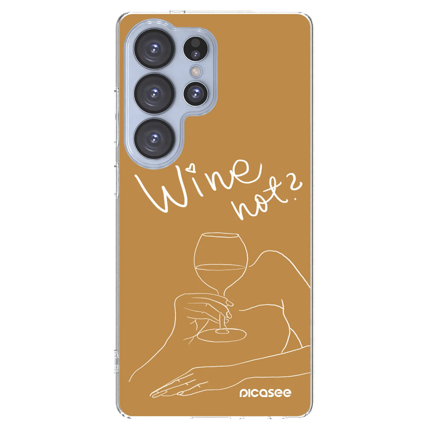 Picasee διαφανής θήκη σιλικόνης Samsung Galaxy S25 Ultra 5G - Wine not