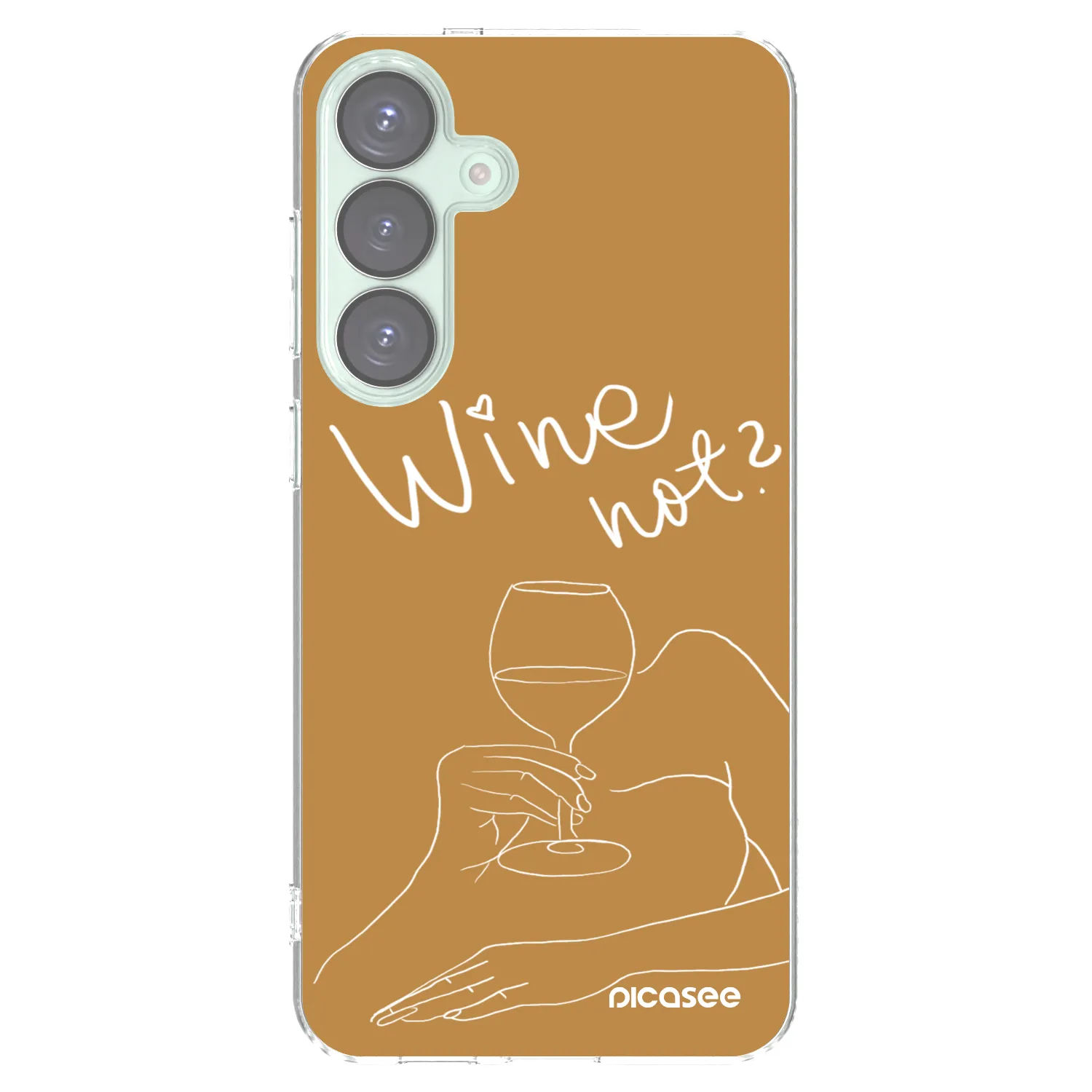 Picasee διαφανής θήκη σιλικόνης Samsung Galaxy S25+ 5G - Wine not
