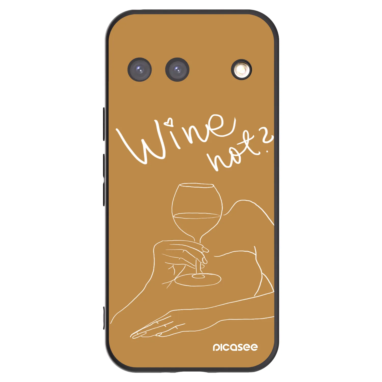 Picasee Μαύρη θήκη σιλικόνης για Google Pixel 9 - Wine not