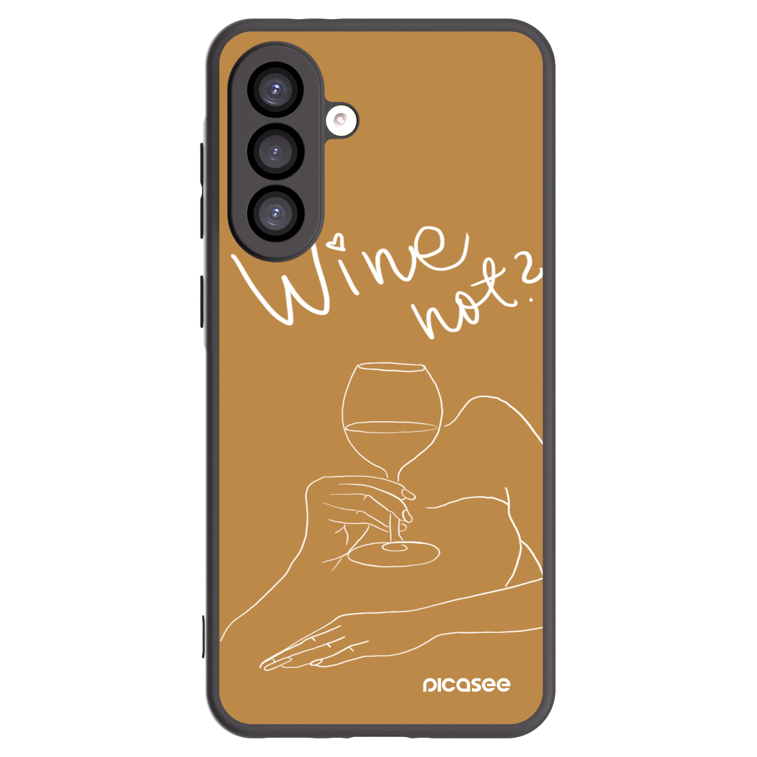 Picasee Μαύρη θήκη σιλικόνης για Samsung Galaxy A26 5G A266B - Wine not