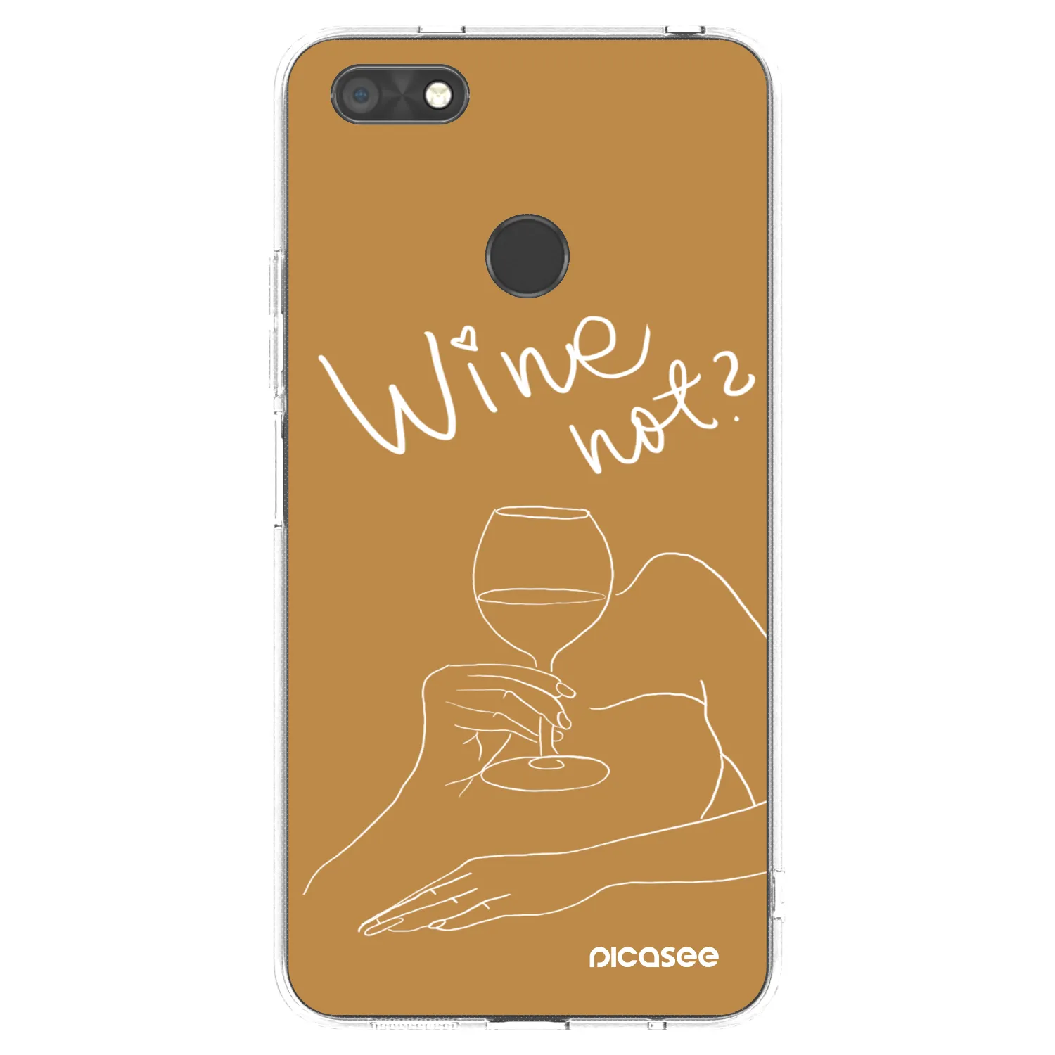 Picasee διαφανής θήκη σιλικόνης Huawei P9 Lite Mini - Wine not