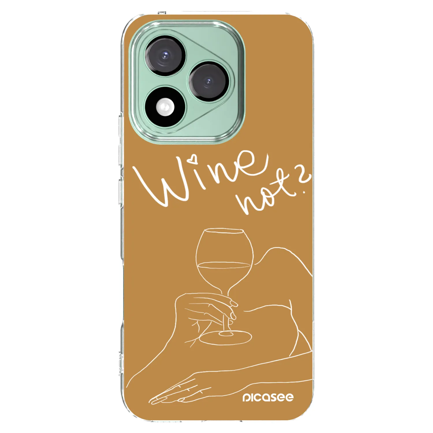 Picasee διαφανής θήκη σιλικόνης Honor 400 Lite 5G - Wine not