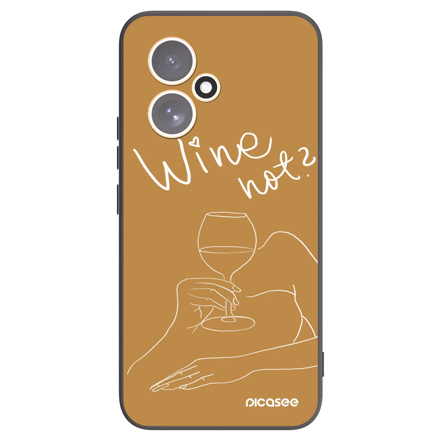Picasee Μαύρη θήκη σιλικόνης για Honor 400 5G - Wine not