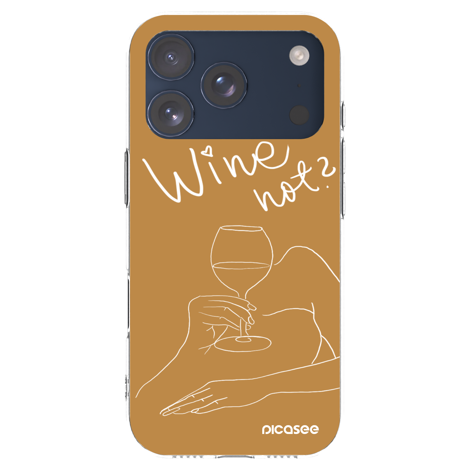 Picasee διαφανής θήκη σιλικόνης Apple iPhone 17 Pro - Wine not
