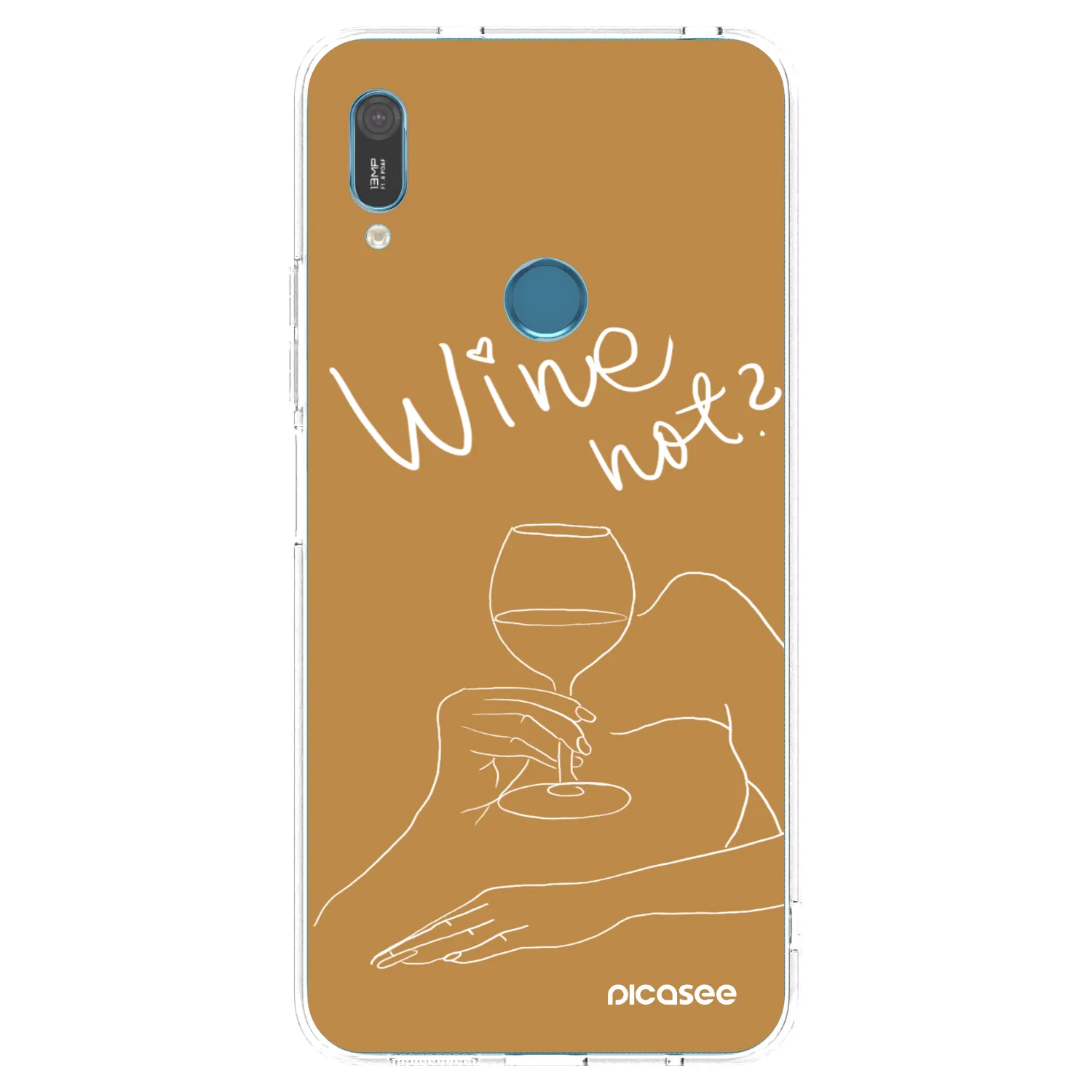 Picasee διαφανής θήκη σιλικόνης Huawei Y6 2019 - Wine not
